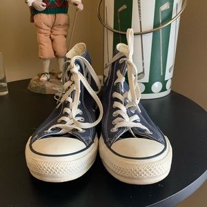 Blue Hightop Converse